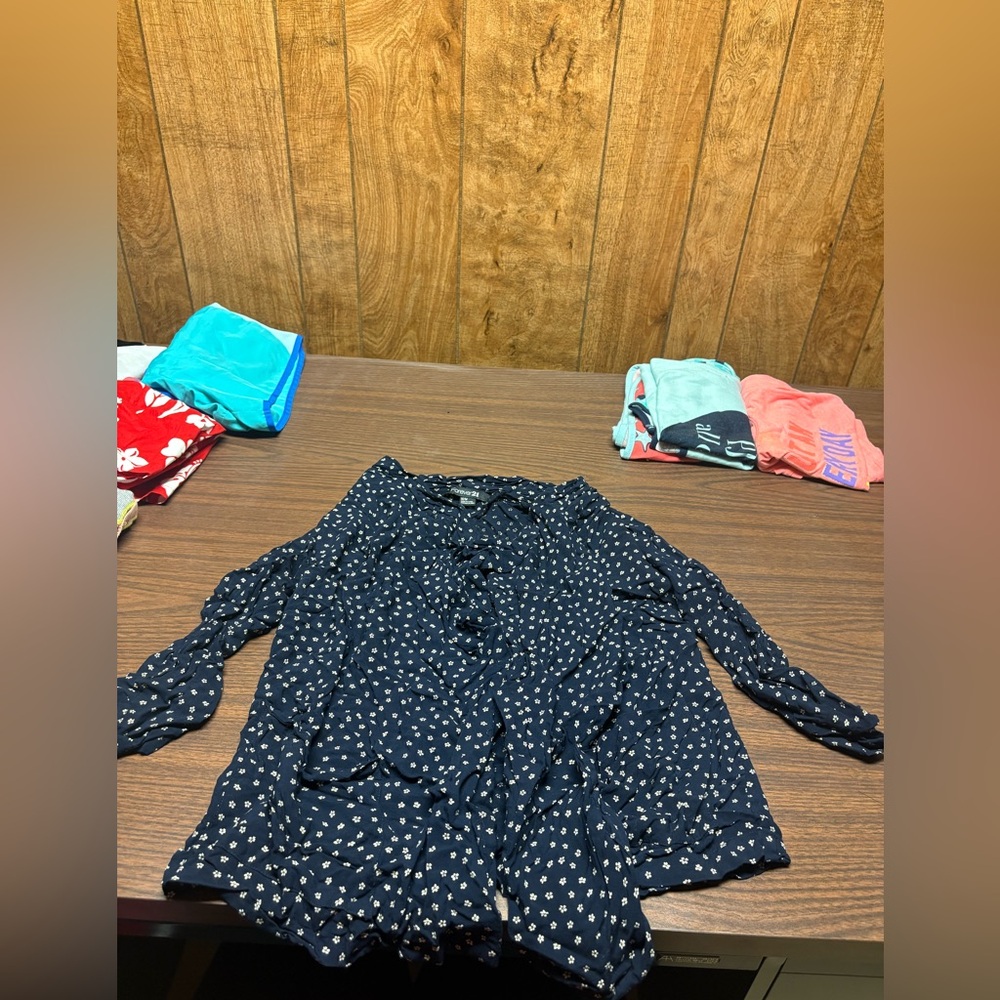 Polka Dot cover up - Navy Blue